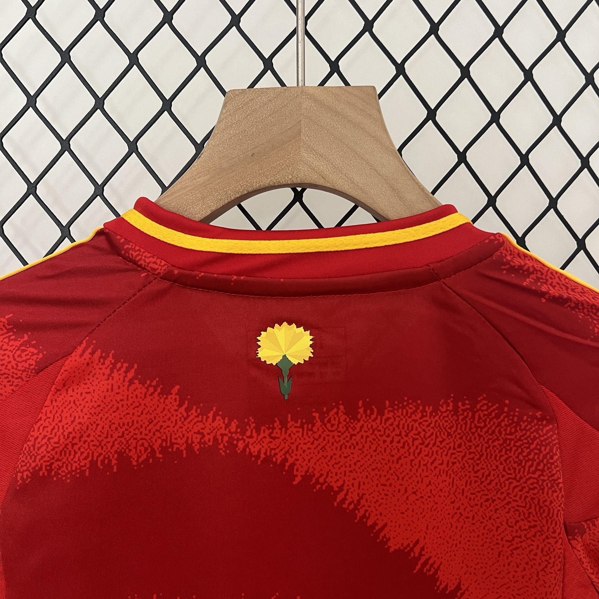 Spain Home Football Uniform Kids Kit Jersey+Shorts EURO 2024