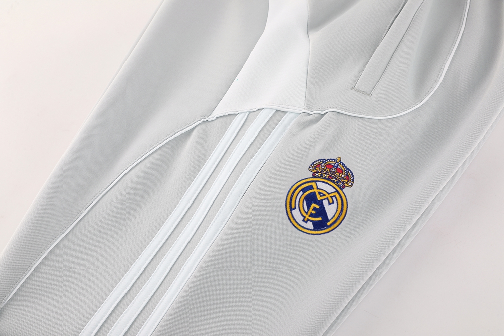 Real Madrid Training Kit (Jacket+Pants) White&Grey 2025/26