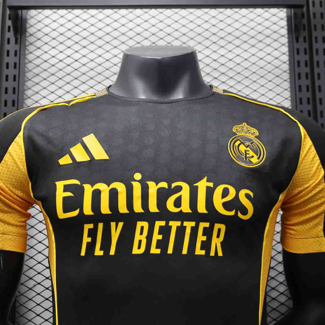 Real Madrid Authentic Soccer Jersey Golden Special Edition Shirt 2025/26