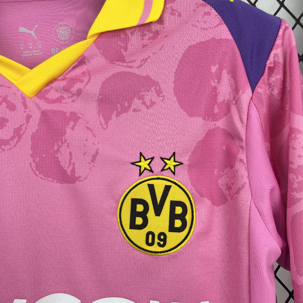 Borussia Dortmund x KidSuper Pink Special Edition Jersey Custom Shirt 2025/26