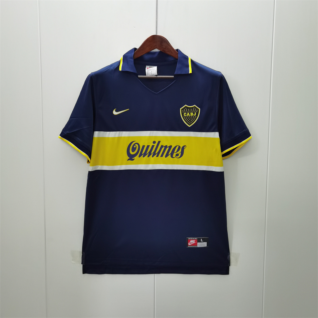 Boca Juniors Retro Soccer Jersey Home Custom Shirt 1996/97