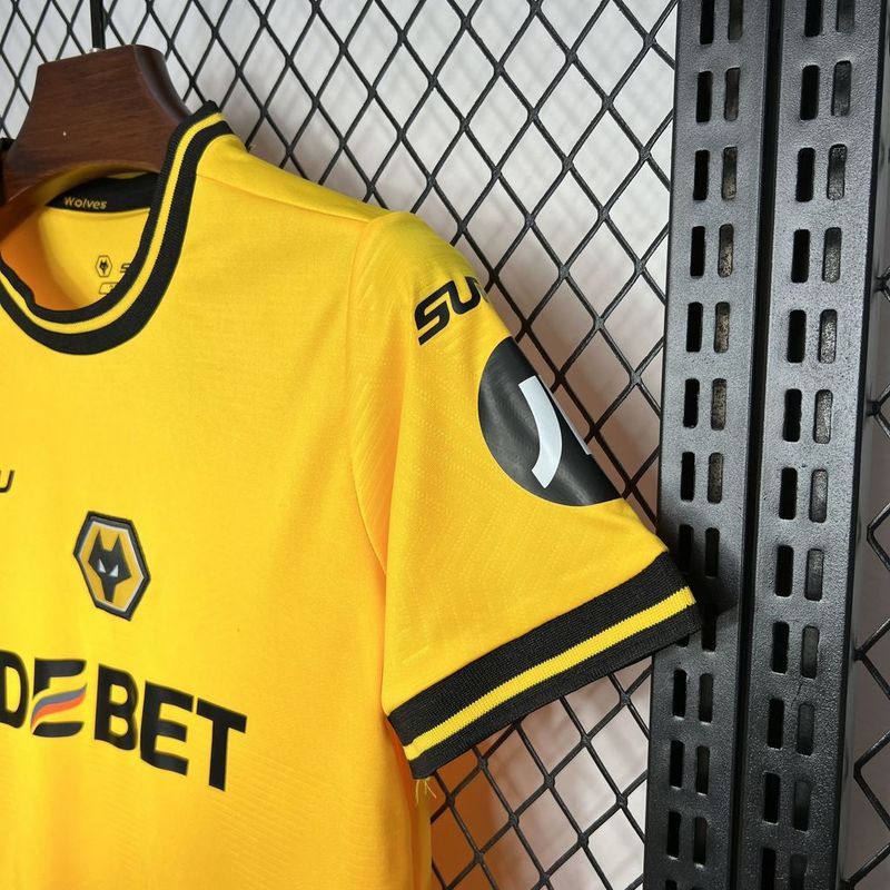 Wolves Football Jersey Home Kids Kit Jersey+Shorts 2024/25