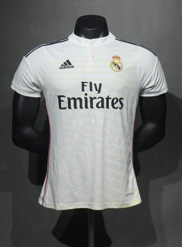 Real Madrid Authentic Retro Jersey Home Soccer Shirt 2014/15