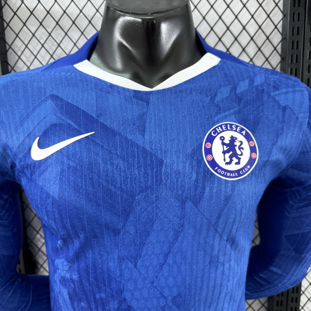 Chelsea Authentic Football Jersey Home Long Sleeve Shirt 2025/26