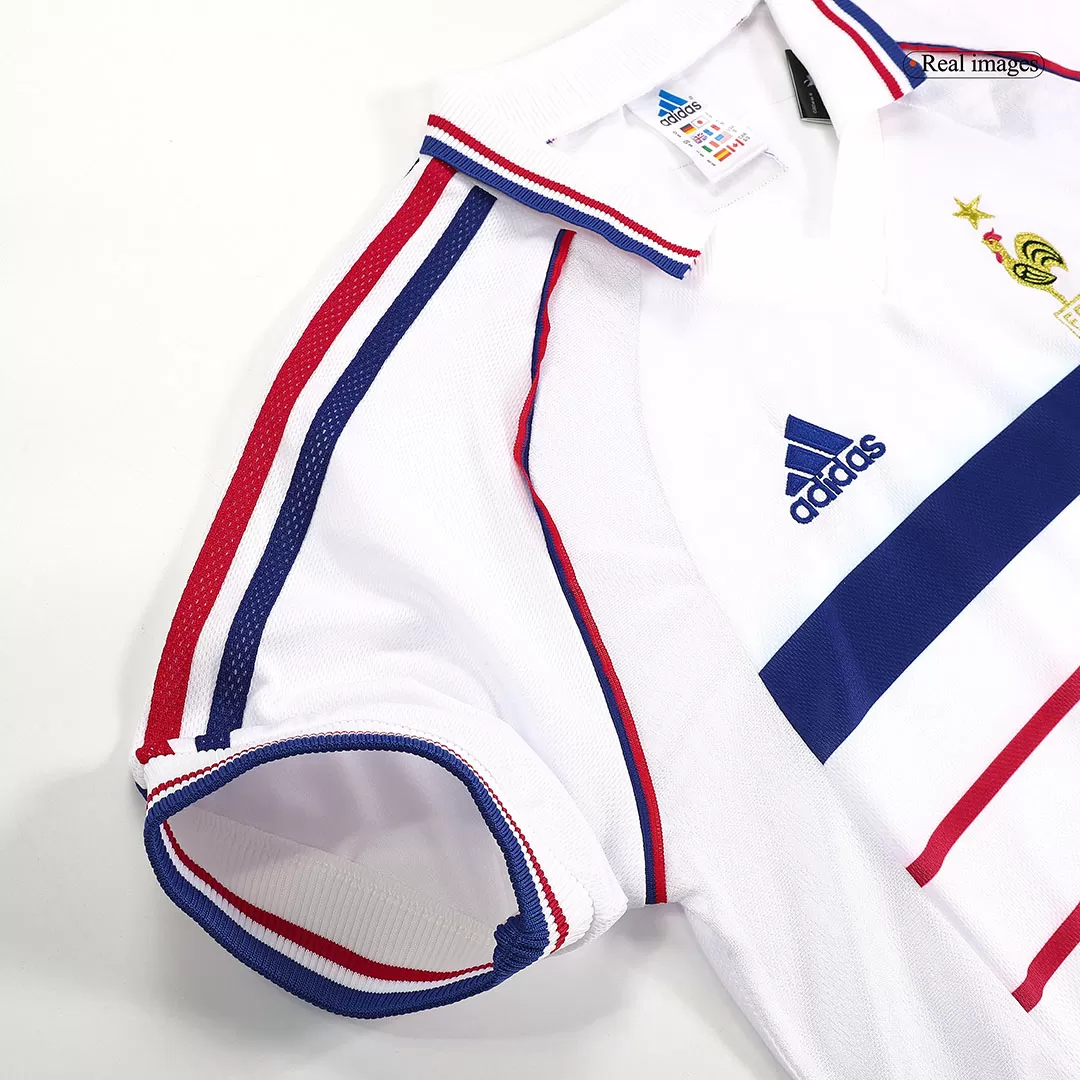 France Retro Soccer Jersey Away Custom Shirt World Cup 1998