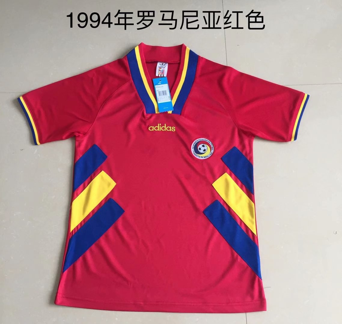 Romania Soccer Jersey Away Retro Jersey 1994