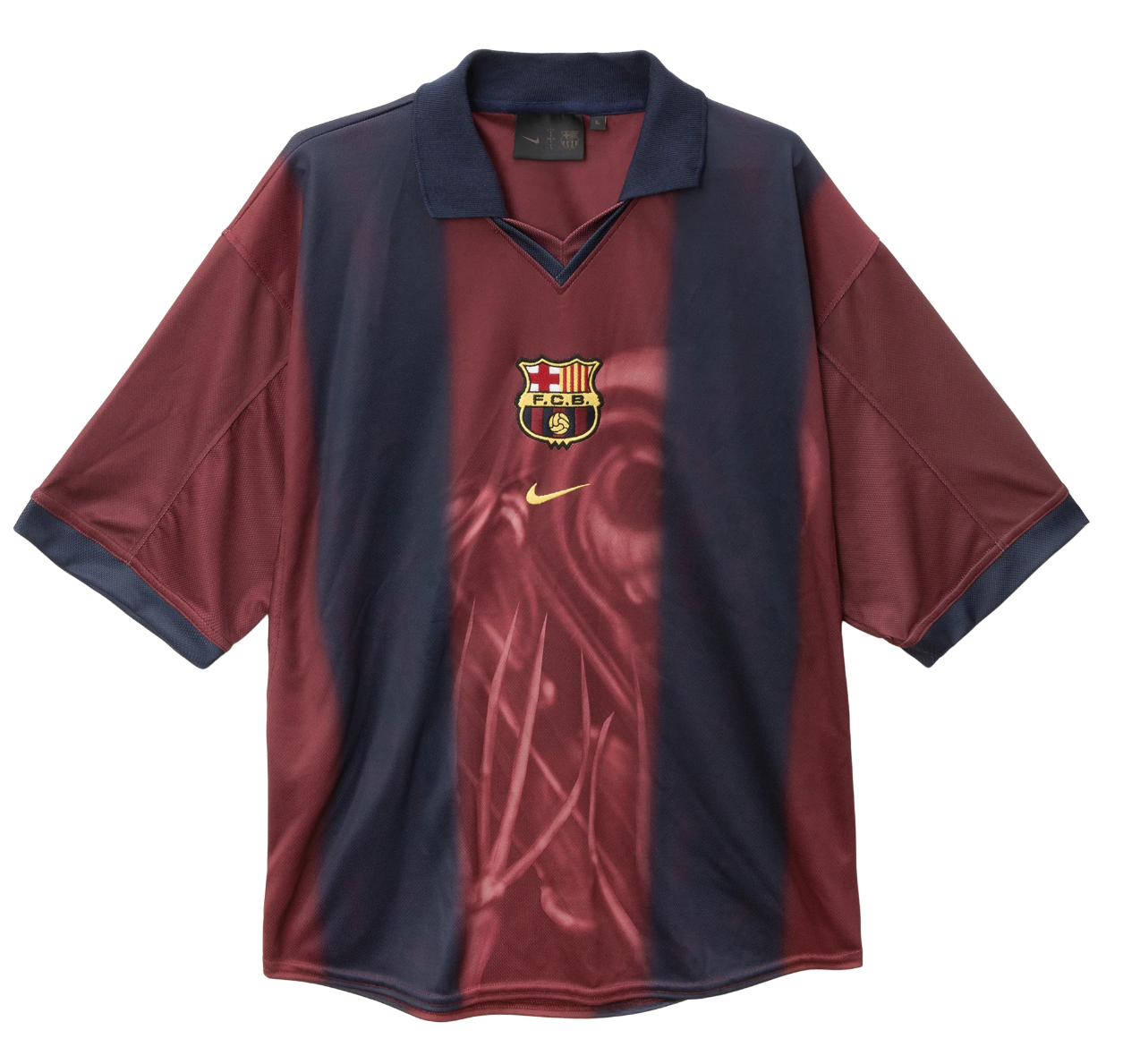 Authentic CJ X FC BARCELONA RETRO 2000/01 HOME SKELETON JERSEY