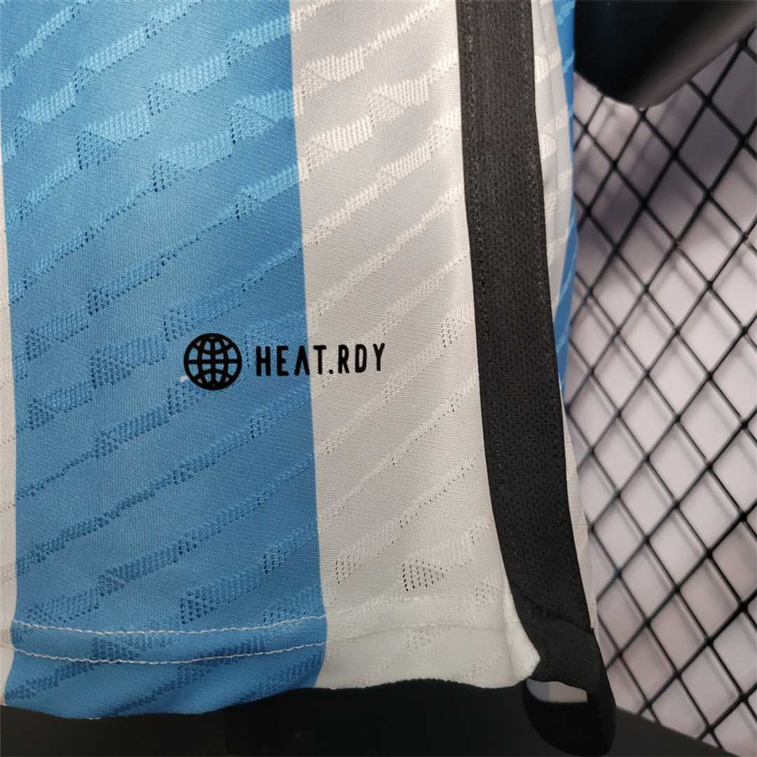 Argentina Authentic Soccer Jersey Home Shirt 2022 - World Cup Champion Edition 3 Stars