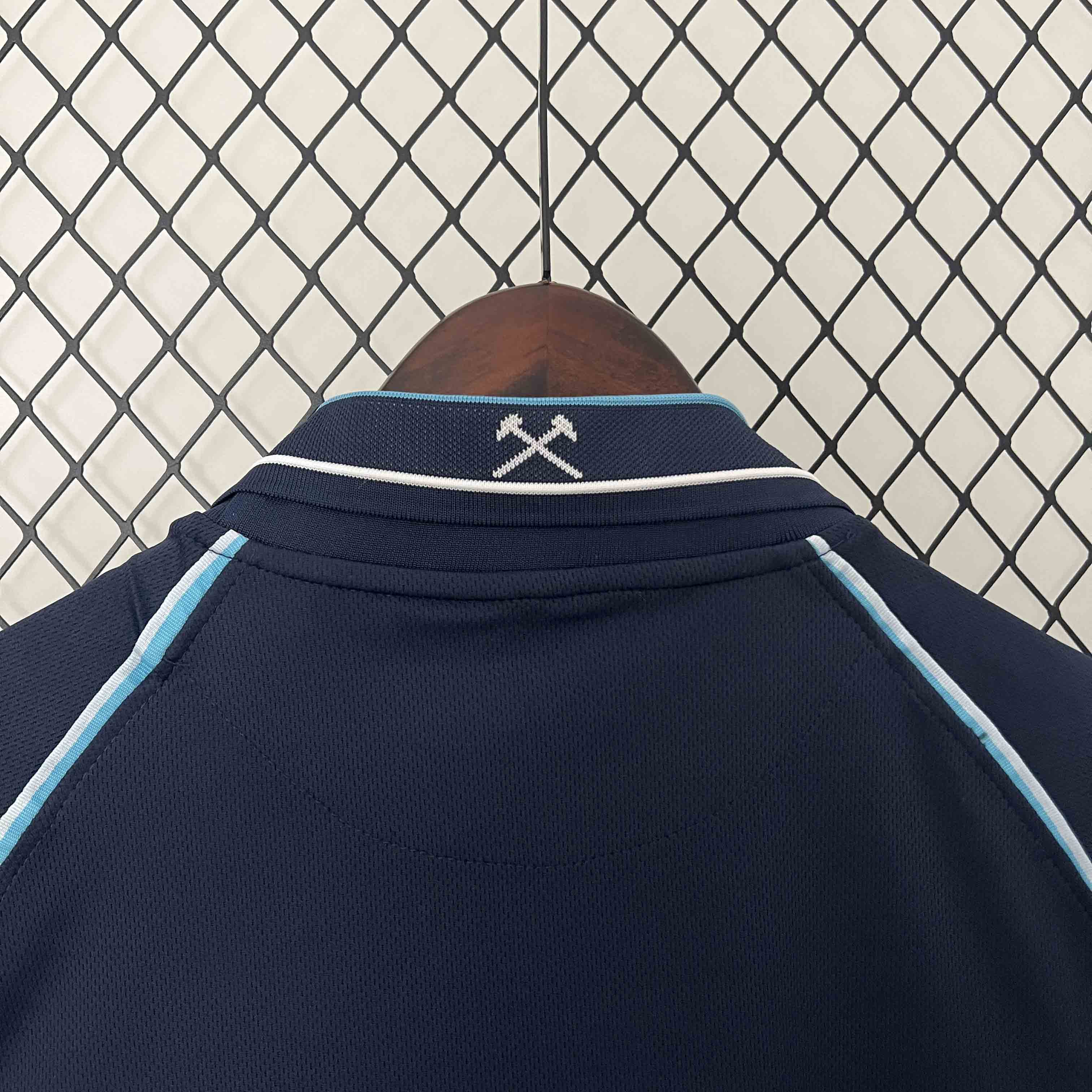 West Ham United Retro Football Jersey Third Away Custom Shirt 1999/01