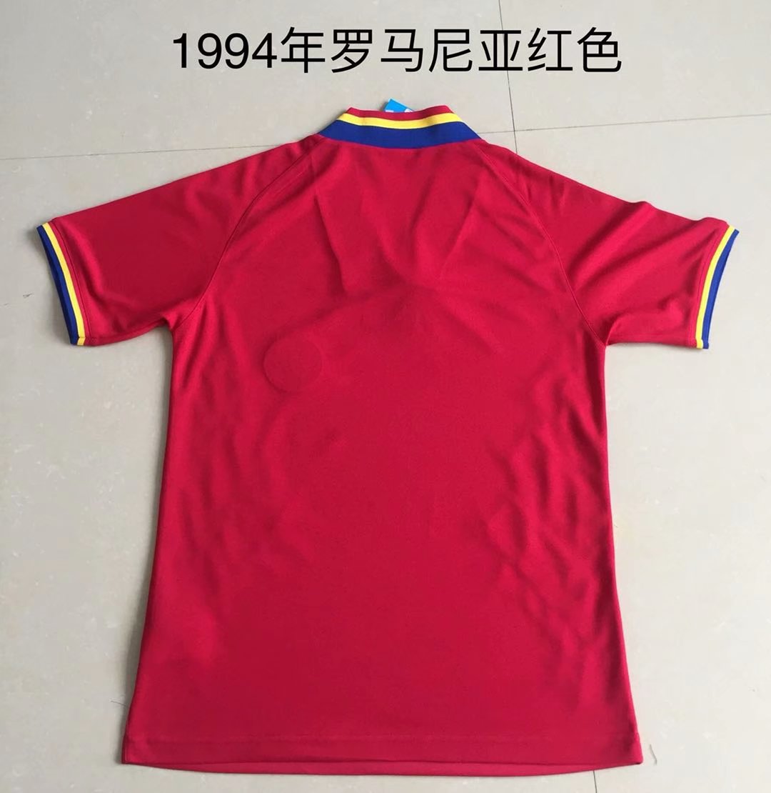Romania Soccer Jersey Away Retro Jersey 1994