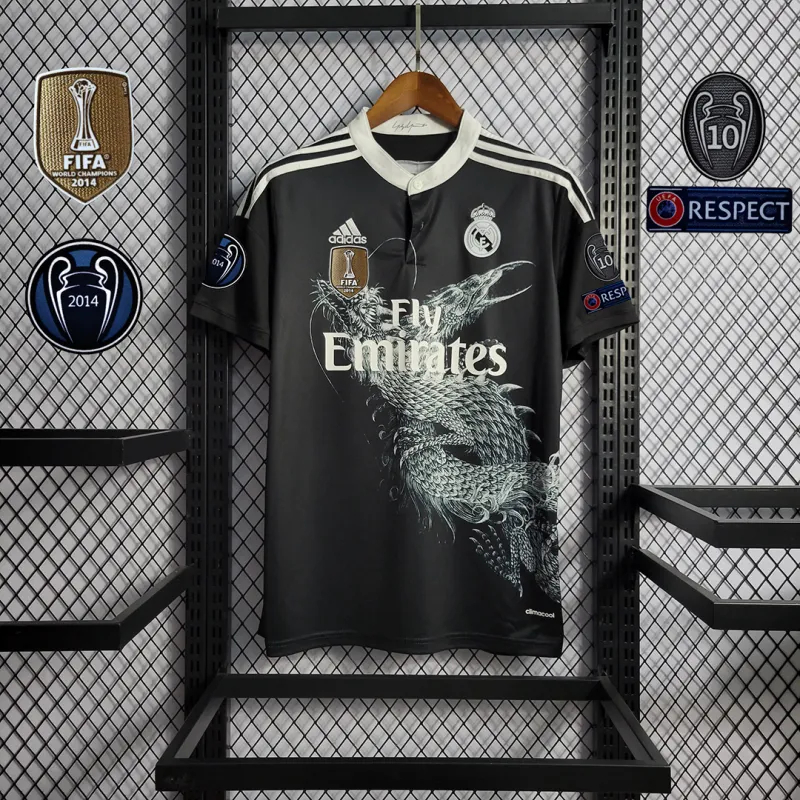 Real Madrid Retro Jersey Third Away Custom Soccer Shirt 2014/15