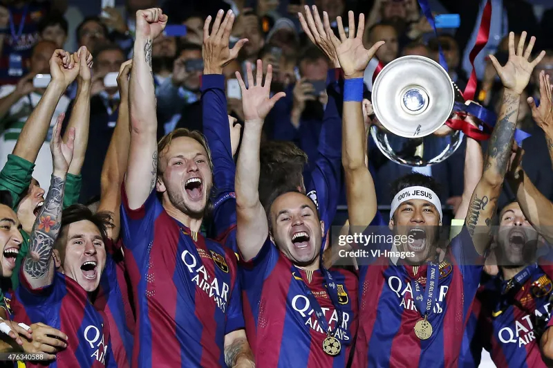 Authentic Barcelona Retro Jersey Home Soccer Shirt 2014-15