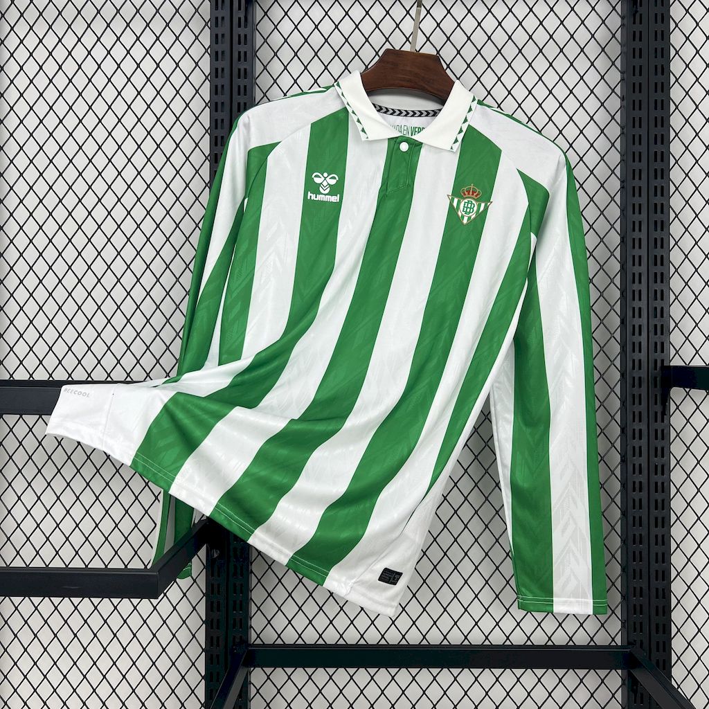 Real Betis Home Long Sleeve Soccer Jersey 2024/25
