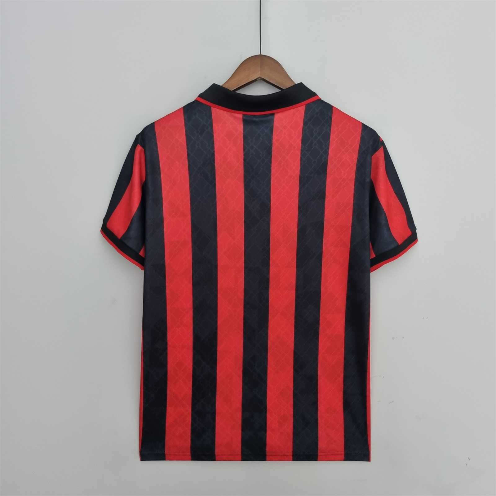 AC Milan Retro Soccer Jersey Home Custom Shirt 1995/96