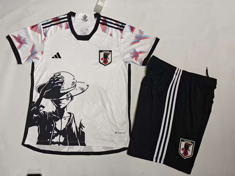 Japan Soccer Jersey One Piece Special Edition Kids Kit Jersey+Shorts 2025