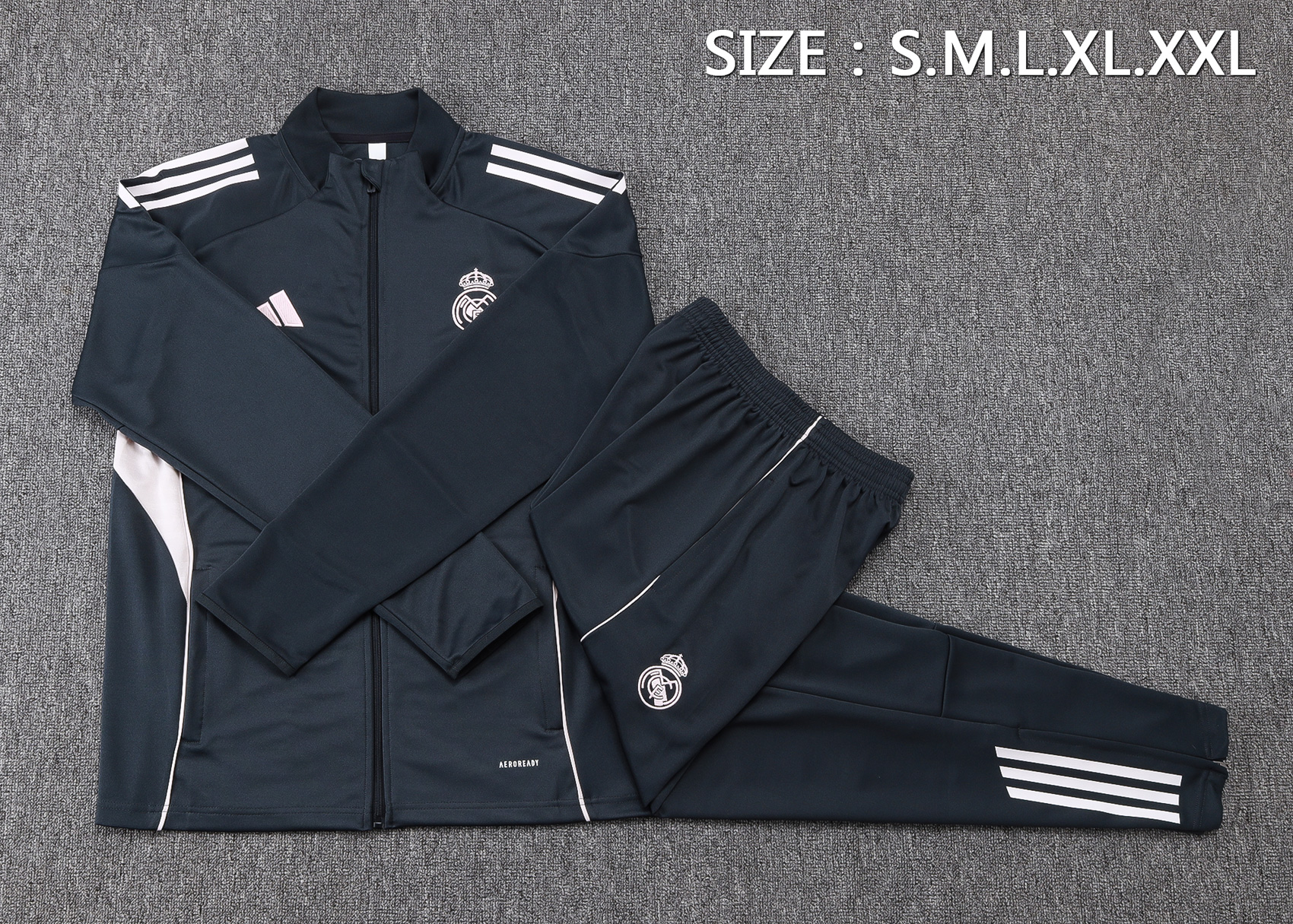 Real Madrid Training Kit (Jacket+Pants) Deep Grey 2025/26
