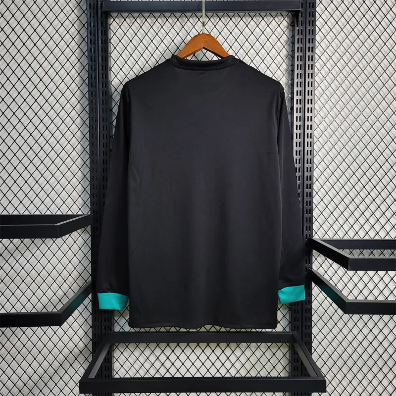 Real Madrid Retro Jersey Away Long Sleeve Soccer Shirt 2017/18