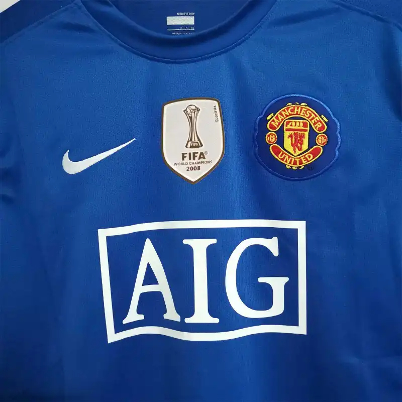Manchester United Retro Home Long Sleeve Football Jersey Shirt 2008/09
