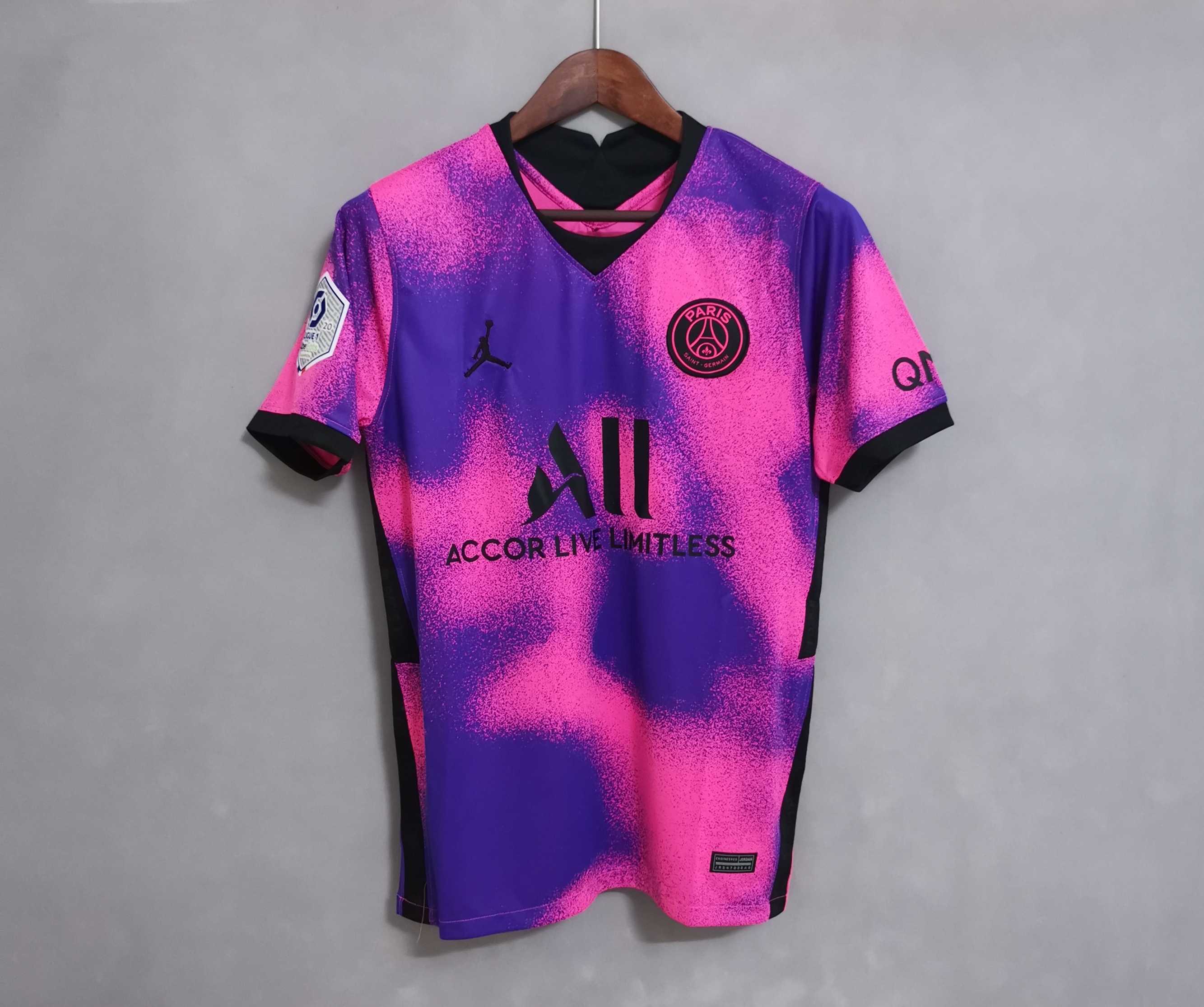 PSG Retro Jersey Fourth Away Soccer Shirt 2020/21