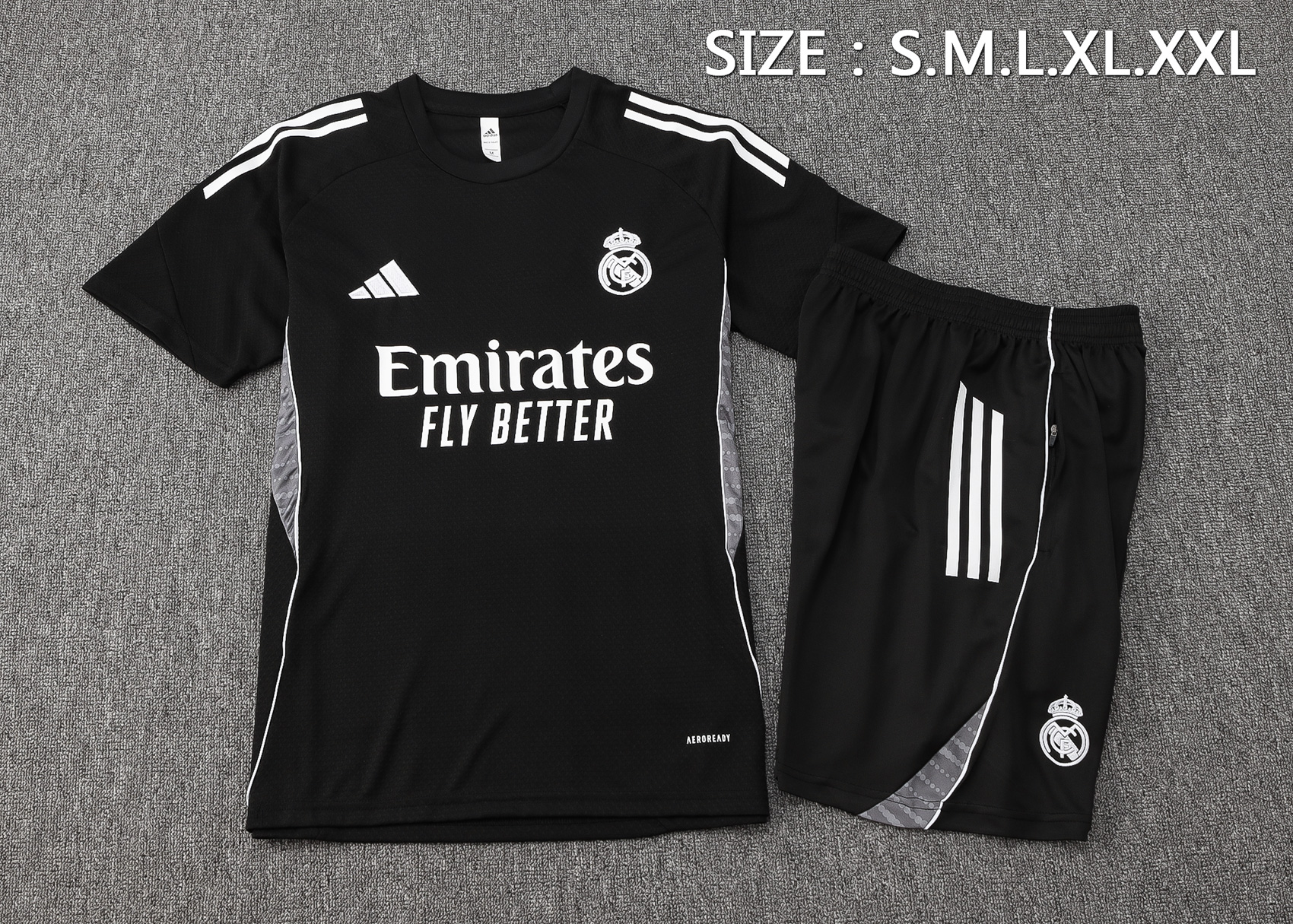 Real Madrid Training Jersey Kit Black 2025/26