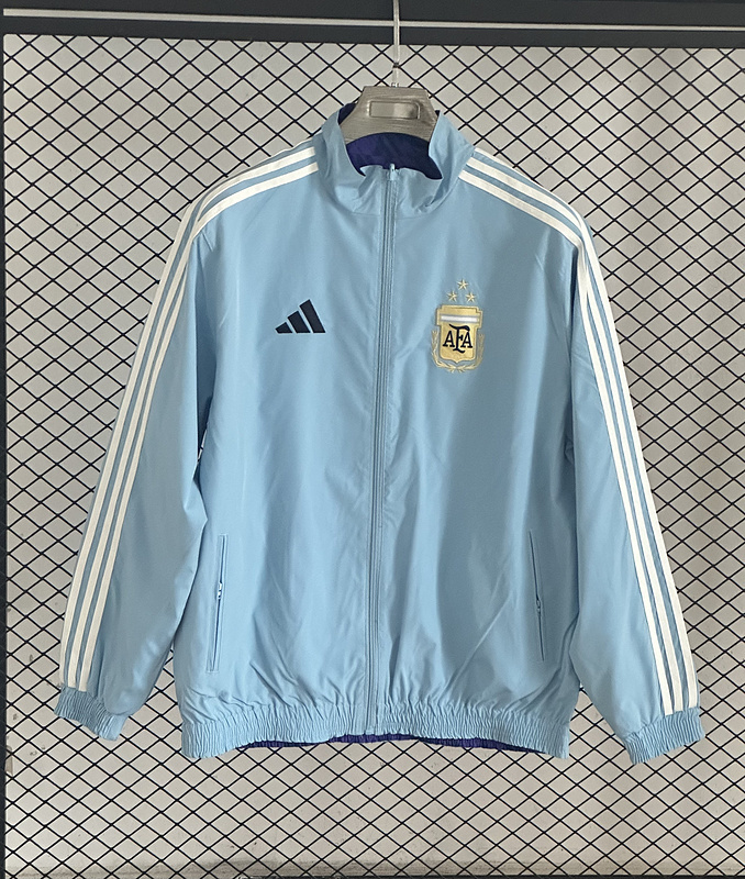 Argentina Reversible Double-Sides Windbreaker Jacket Blue&Purple 2025