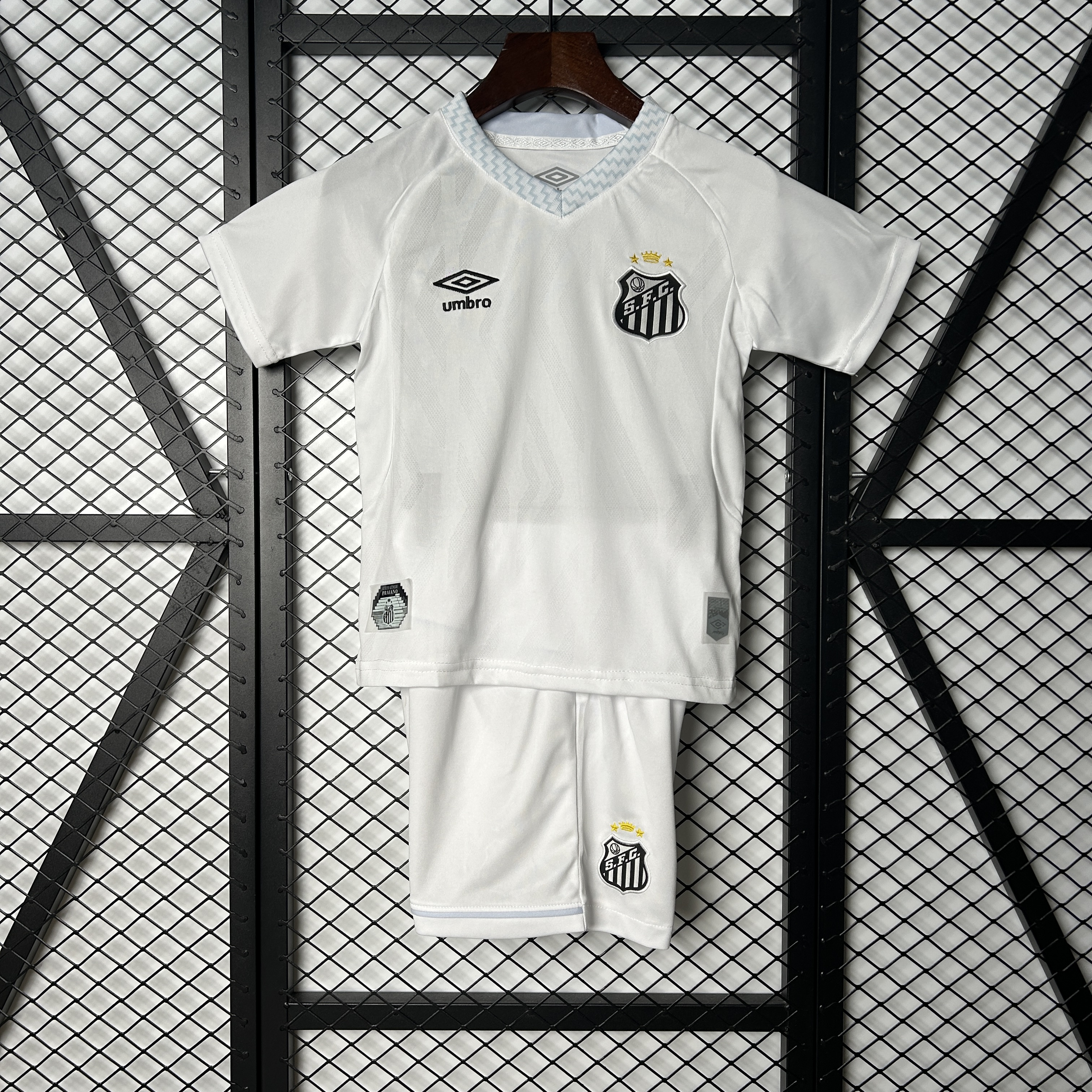 Santos FC Soccer Jersey Home Kids Kit Jersey+Shorts 2025