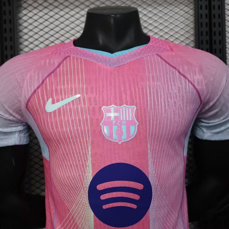 Barcelona Authentic Soccer Jersey Pink Special Edition Shirt 2025/26