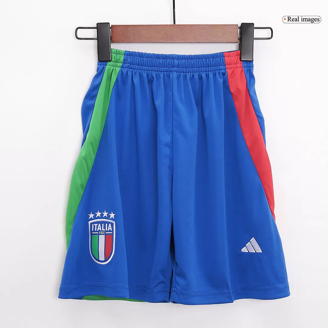 Italy Away Football Uniform Kids Kit Jersey+Shorts EURO 2024