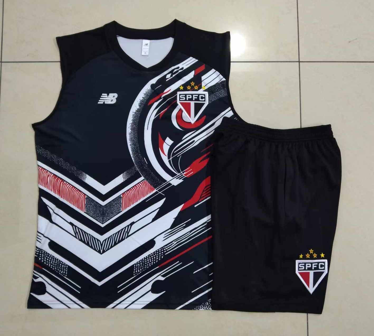 Sao Paulo FC Sleeveless Training Kit Colorful 2025