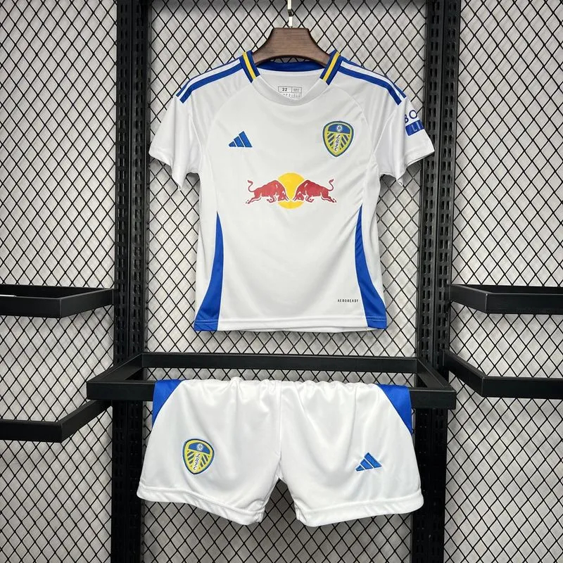 Leeds United Football Jersey Home Kids Kit Jersey+Shorts 2024/25