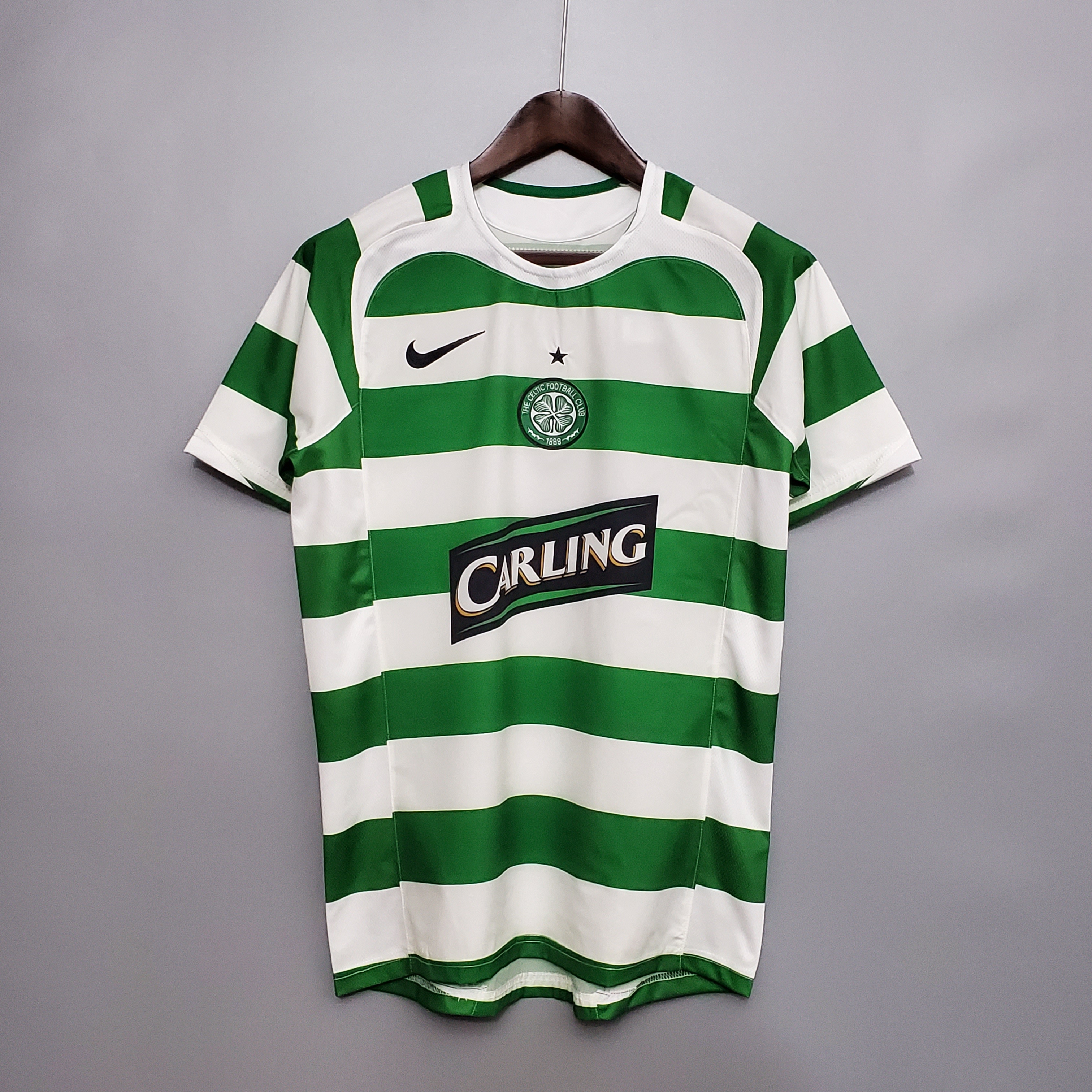 Celtic Retro Soccer Jersey Home Custom Shirt 2005/06