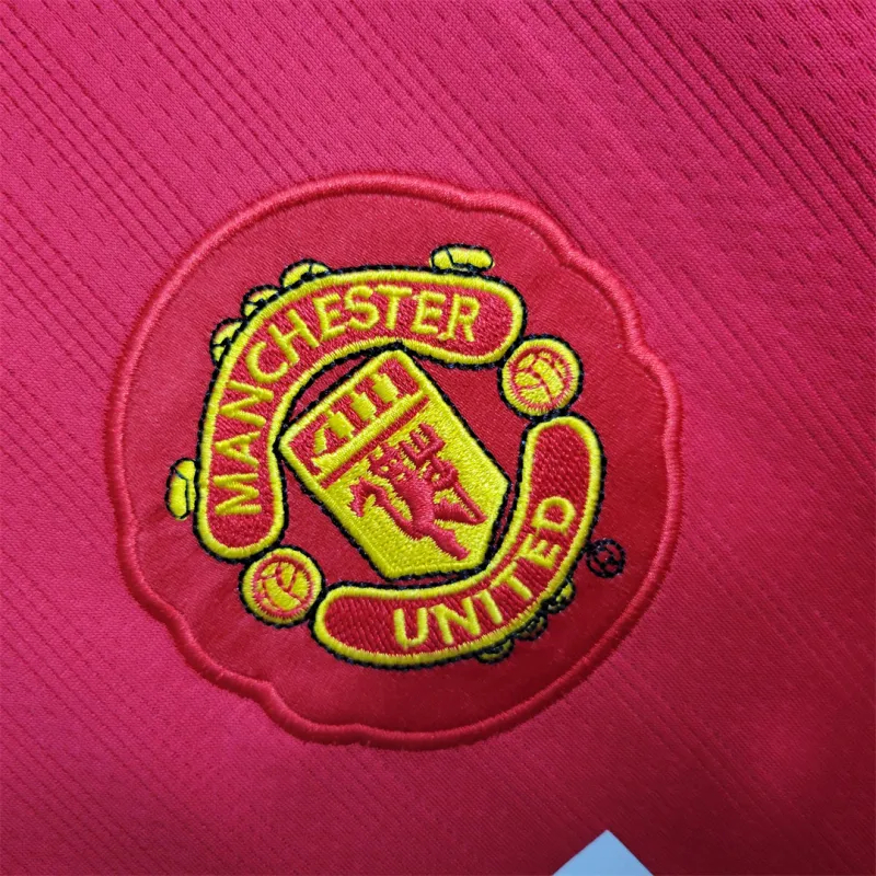 Manchester United Retro Home Long Sleeve Football Jersey Shirt 2007/08