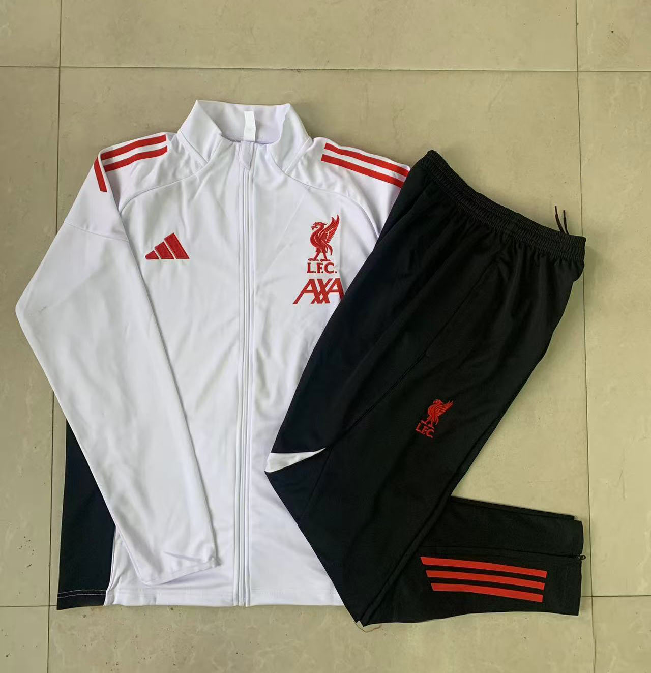 Kids Liverpool Training Kit (Jacket+Pants) White 2025/26
