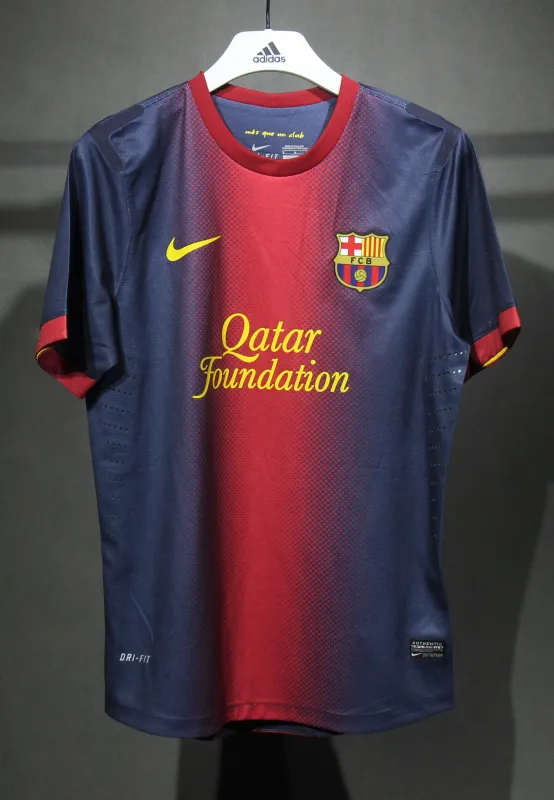 Authentic Barcelona Retro Jersey Home Soccer Shirt 2012-13