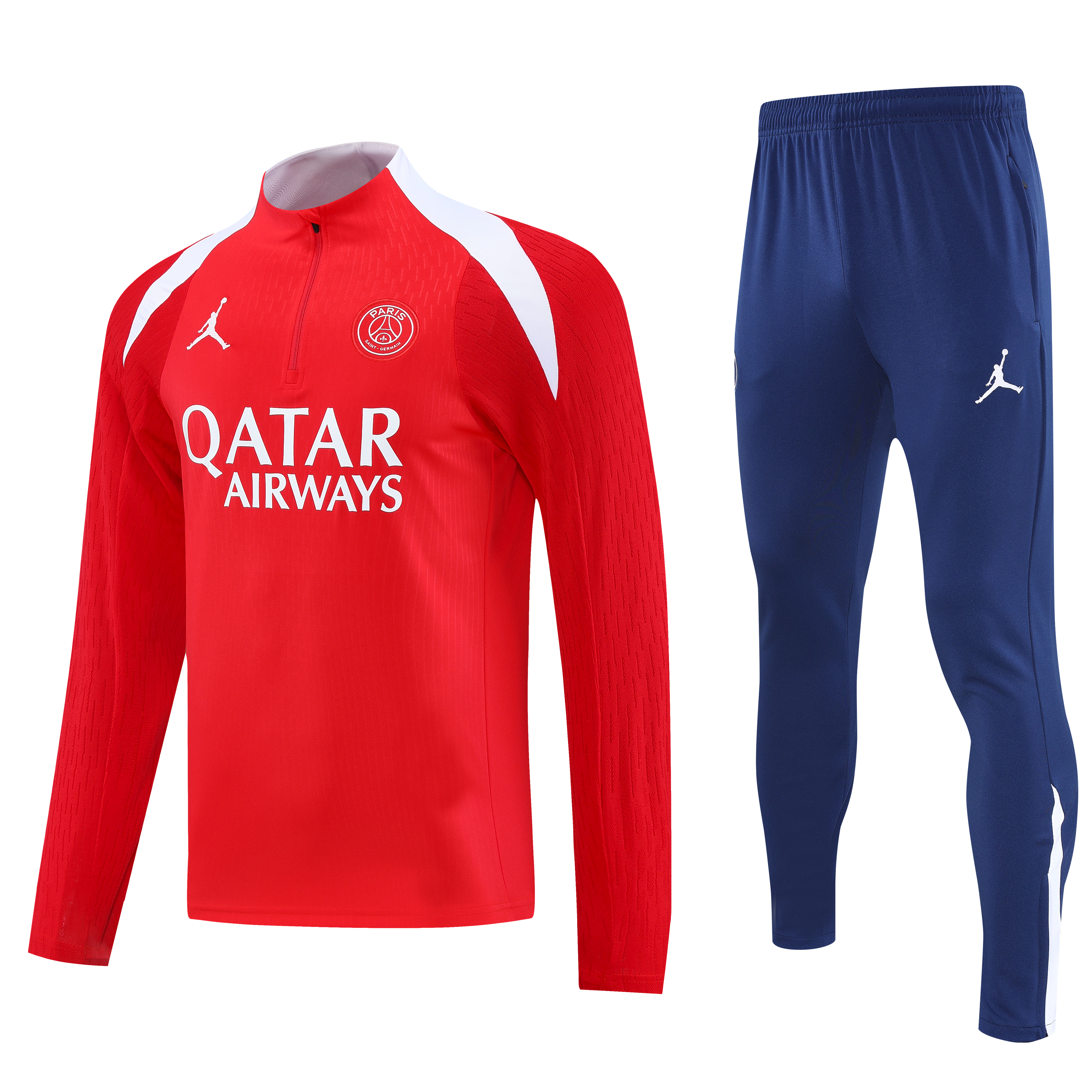 PSG Authentic Training Kit (Sweatshirt+Pants) Red 2025/26 - Player Version