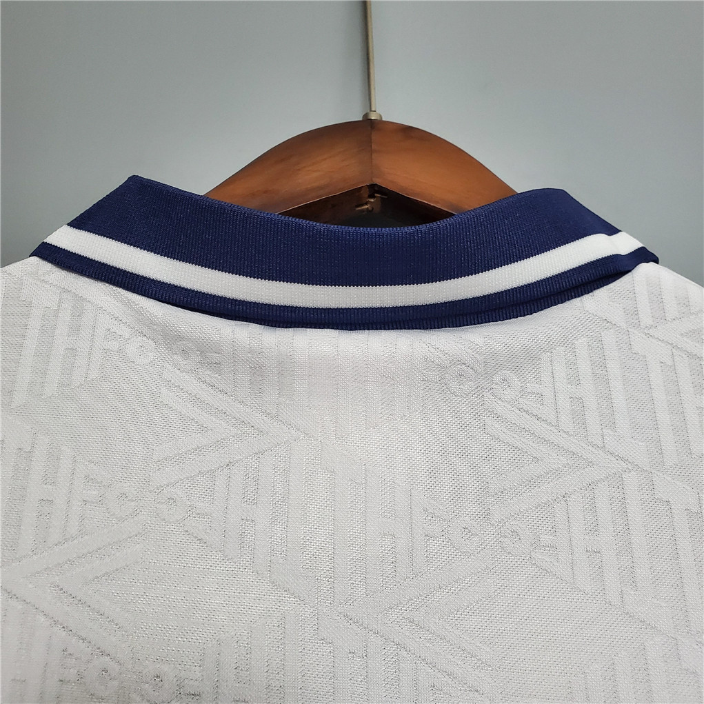 Tottenham Hotspur Retro Football Jersey Home Custom Shirt 1991/93