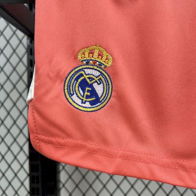 Real Madrid Soccer Jersey Orange Goalkeeper Kids Kit Jersey+Shorts 2025/26