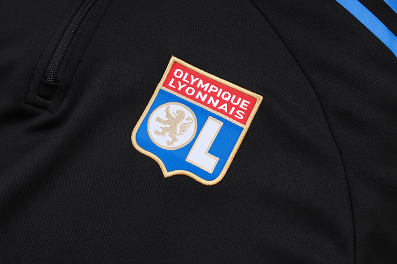 Olympique Lyonnais Training Kit (Sweatshirt+Pants) Black 2025/26