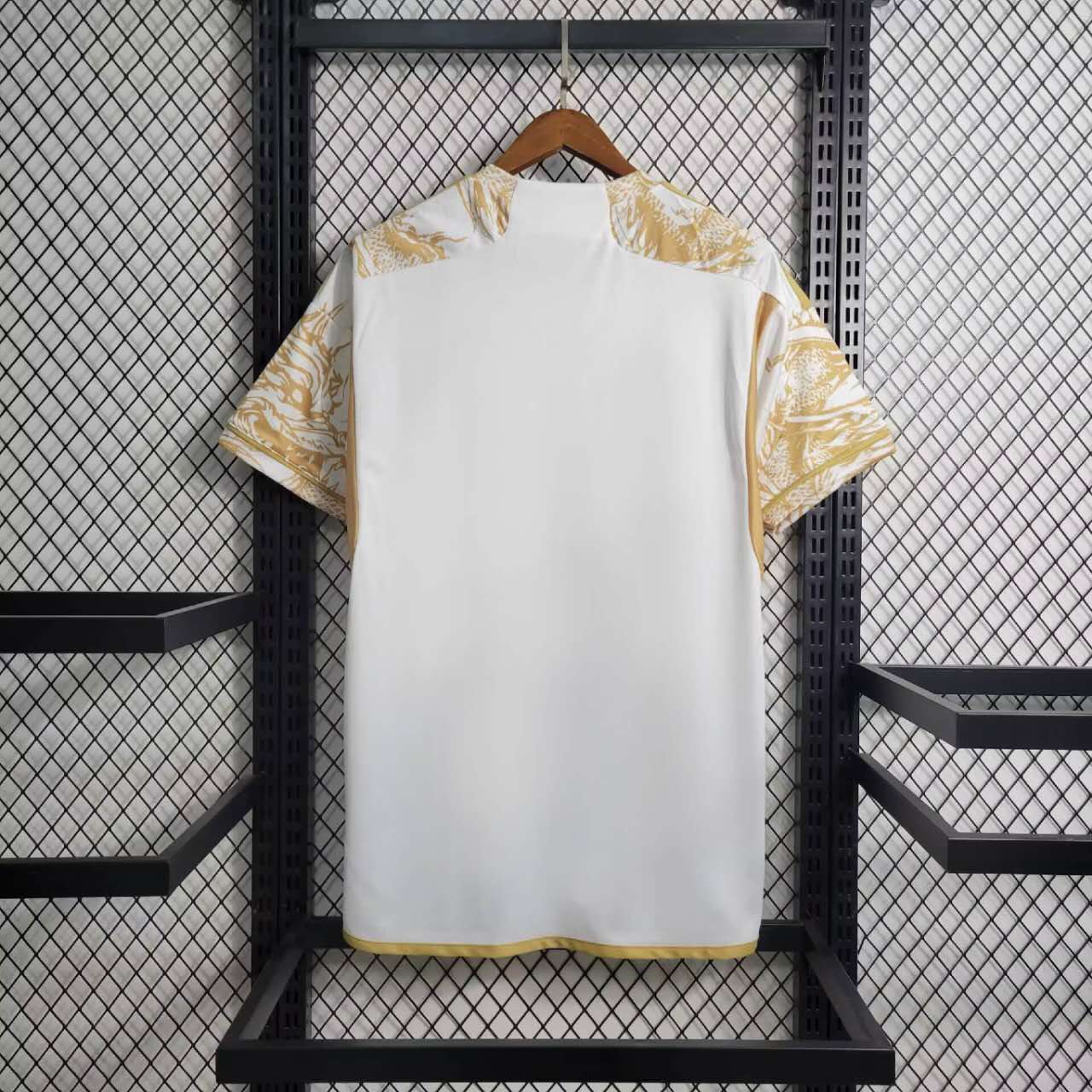 Real Madrid Soccer Jersey Golden & White Custom Shirt 2023/24