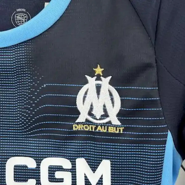 Marseille Soccer Jersey Away Kids Kit Jerseys+Shorts 2025/26