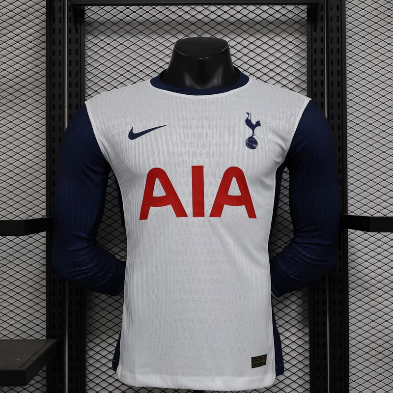 Tottenham Hotspur Authentic Football Jersey Home Long Sleeve Shirt 2024/25