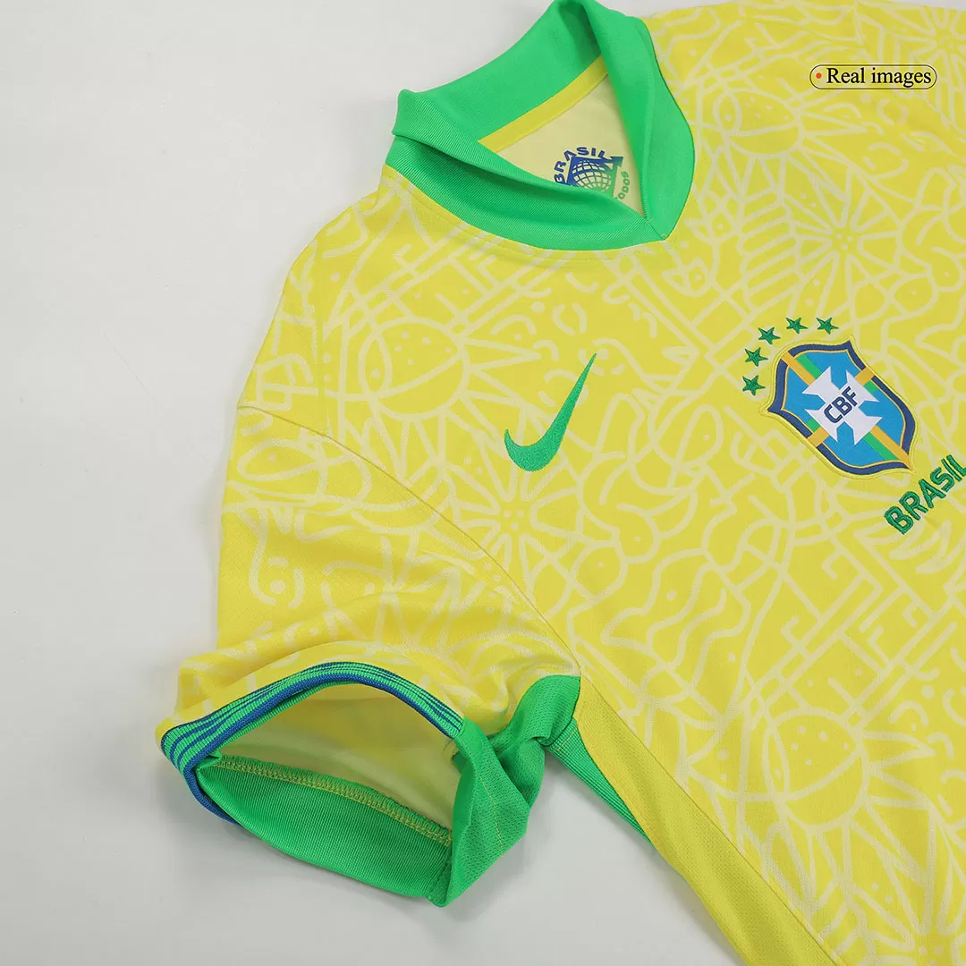 Brazil Soccer Jersey Home Custom Shirt Copa America 2024