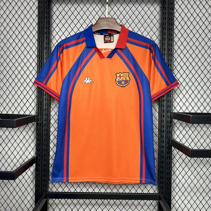 Barcelona Retro Jersey Away Soccer Shirt 1997-98