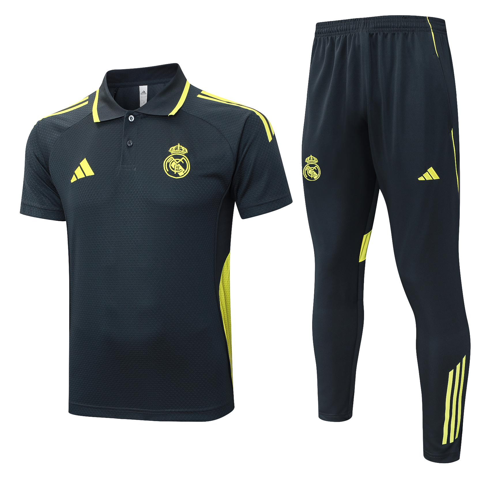 Real Madrid Training Kit (Polo+Pants) Gray 2025/26