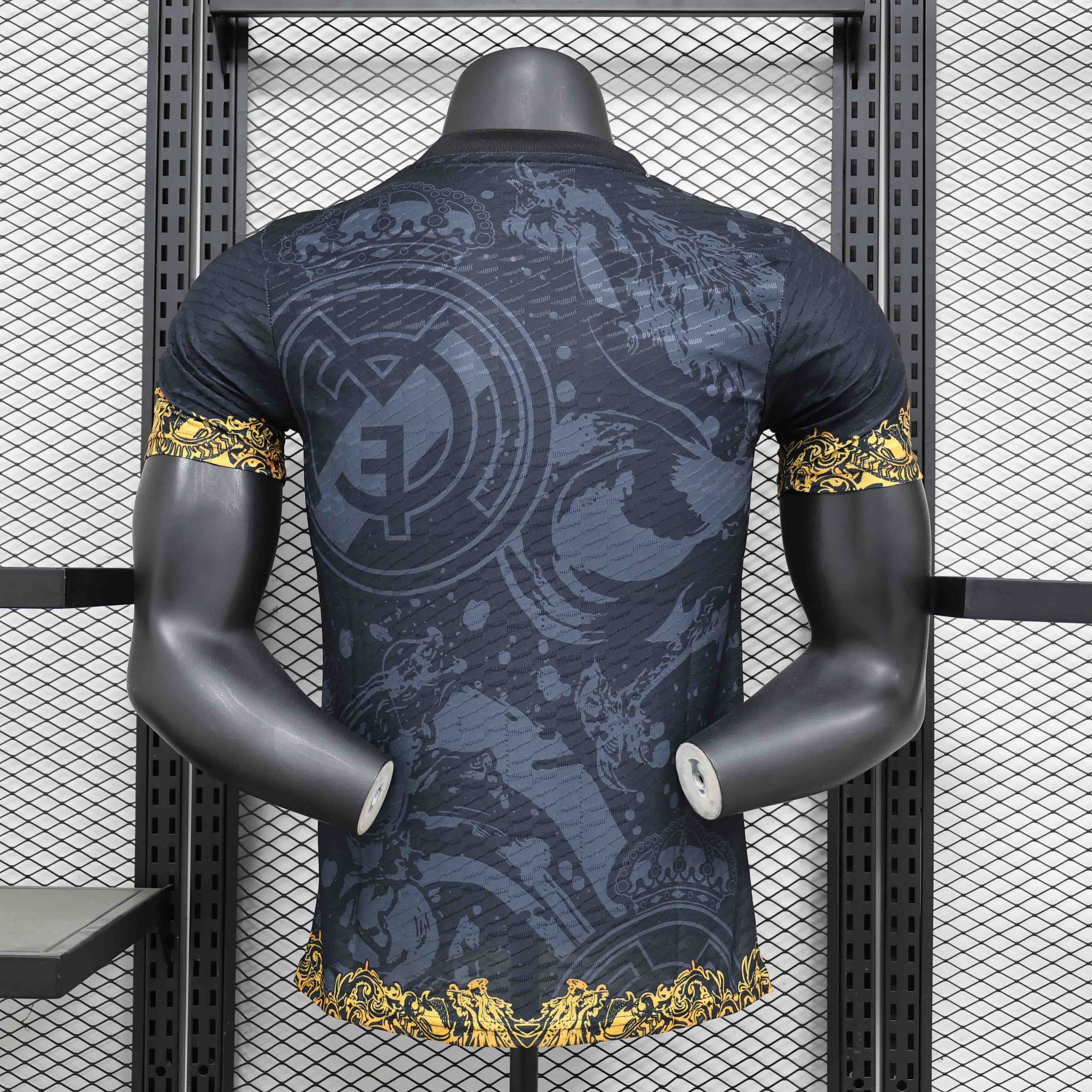 Real Madrid Authentic Soccer Jersey Golden Dragon Special Edition Shirt 2024/25