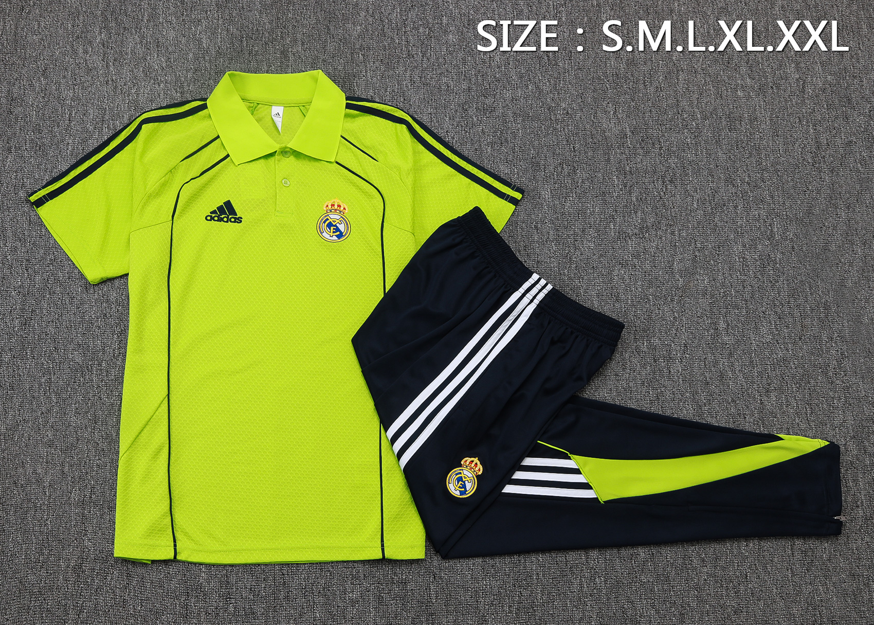 Real Madrid Training Kit (Polo+Pants) Green 2025/26
