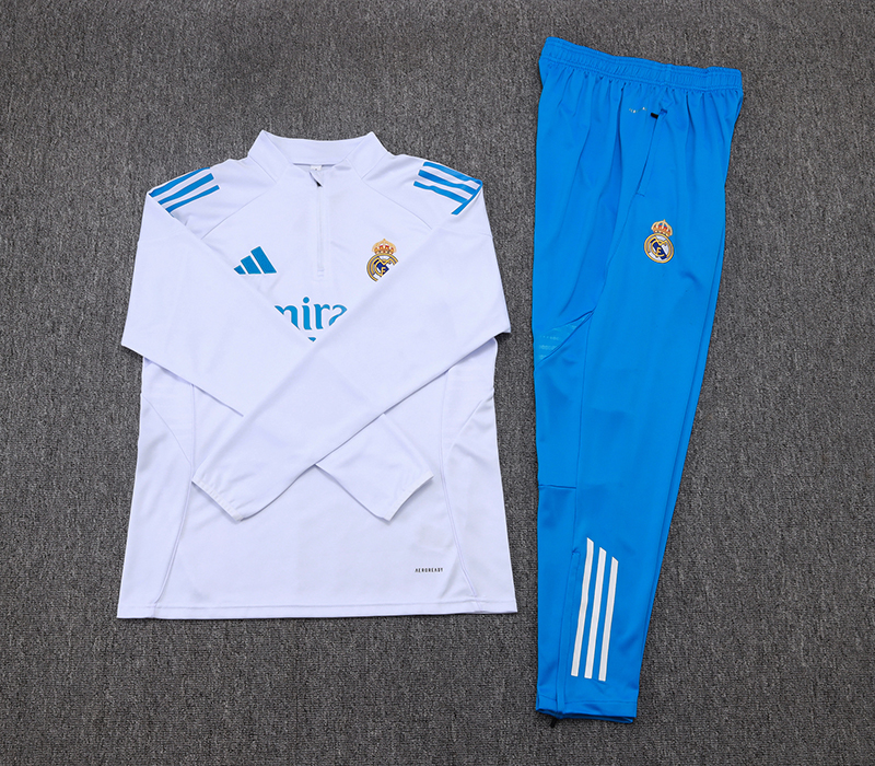 Real Madrid Training Kit (Sweatshirt+Pants) White 2025/26