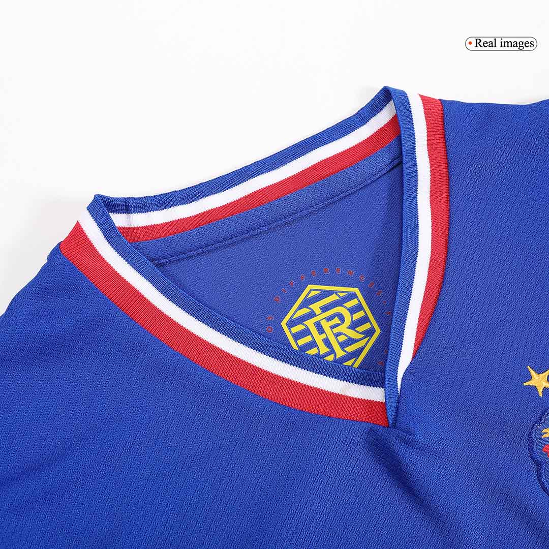 France Home Football Uniform Kids Kit Jersey+Shorts EURO 2024