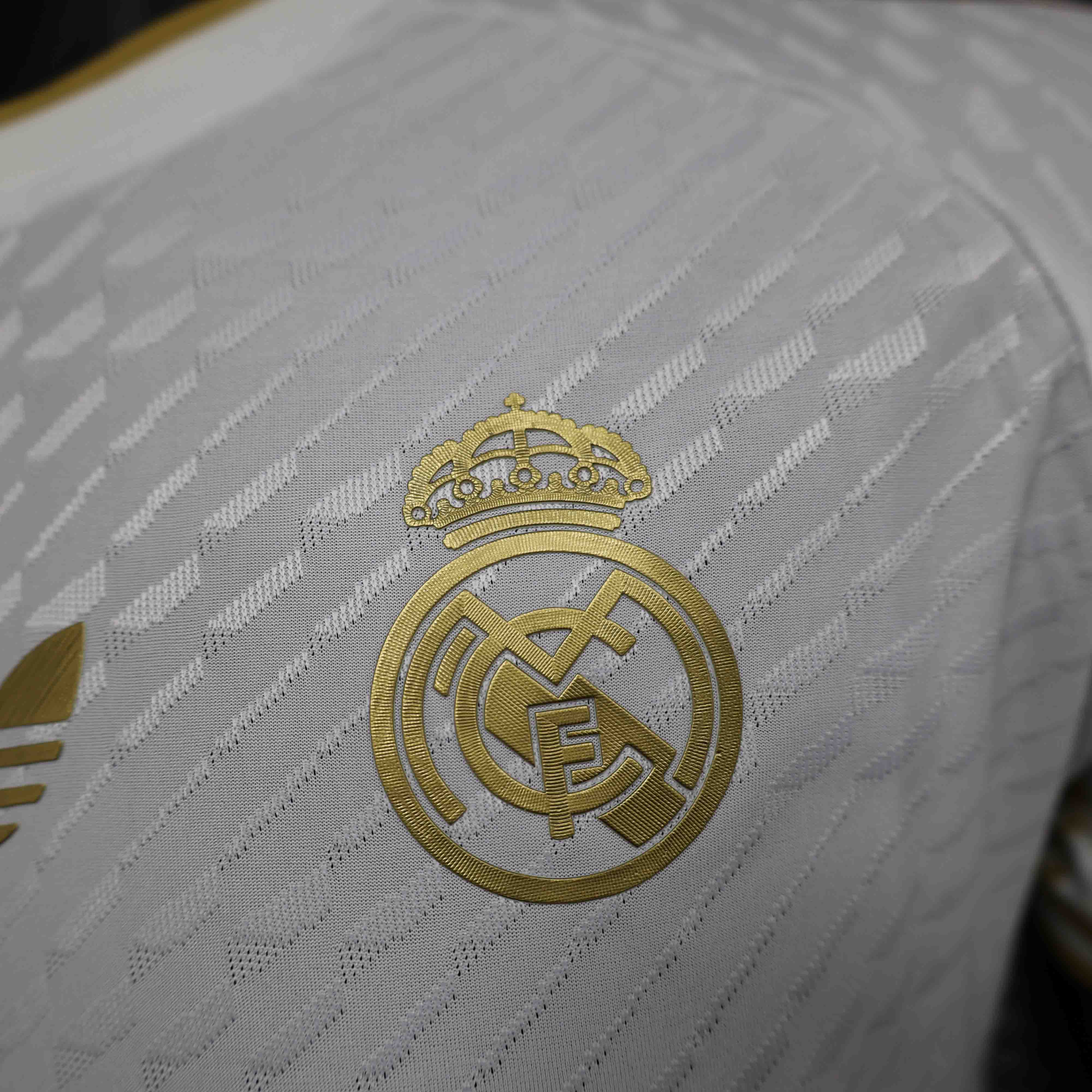 Real Madrid Authentic Soccer Jersey Golden Dragon White Special Edition Shirt 2024/25