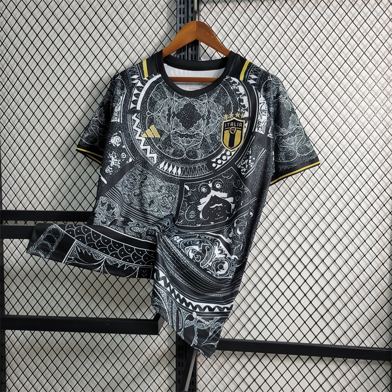 Italy Soccer Jersey Black Special Edition Custom Shirt 2024